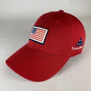 USA Folds of Honor Unisex Red Legacy Relaxed Fit Strapback Adjustable Hat